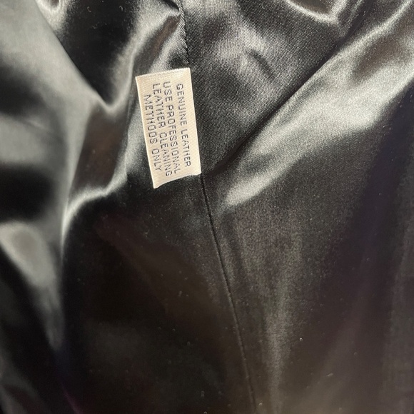 VTG Mary Hoffman Electric Blue Leather Coat Handmade Custom One of Kind - Picture 10 of 16